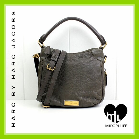 MARC BY MARC JACOBS Washed Up Billy Mini Leather Hobo - Picture 1 of 16